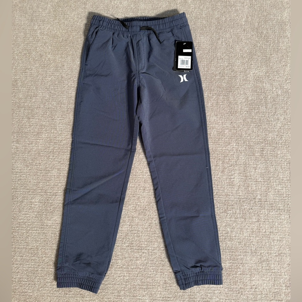 Hurley NWT Boys Blue Midnight Navy H2O-Dri Trek Athletic Joggers - Size Small
